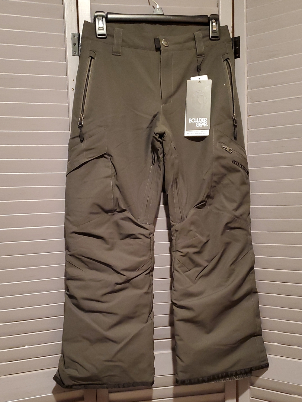Boulder Creek Youth Bolt Raven Gray Cargo Pants 8769R Size M NWT